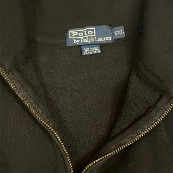 Men's Navy Half-Zip Sweater - Picture 2 of 2